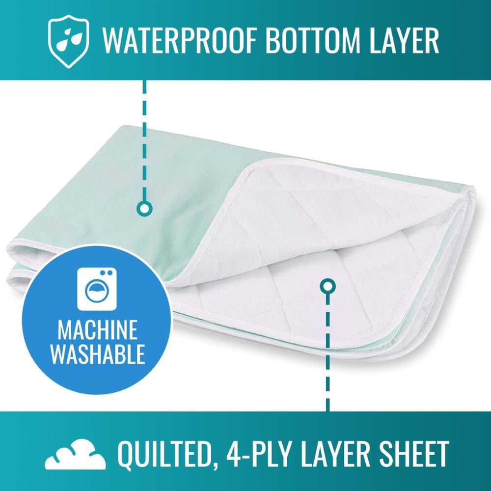 DMI® Waterproof Reusable Furniture and Bed Protector Pad, 4-Layer, 36"x 40"