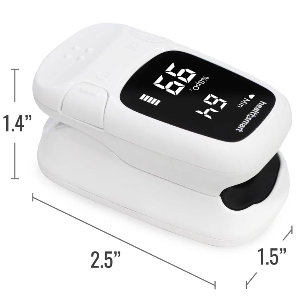 Healthsmart Digital Fingertip Sport Pulse Oximeter with LED Display, Auto-Shutoff