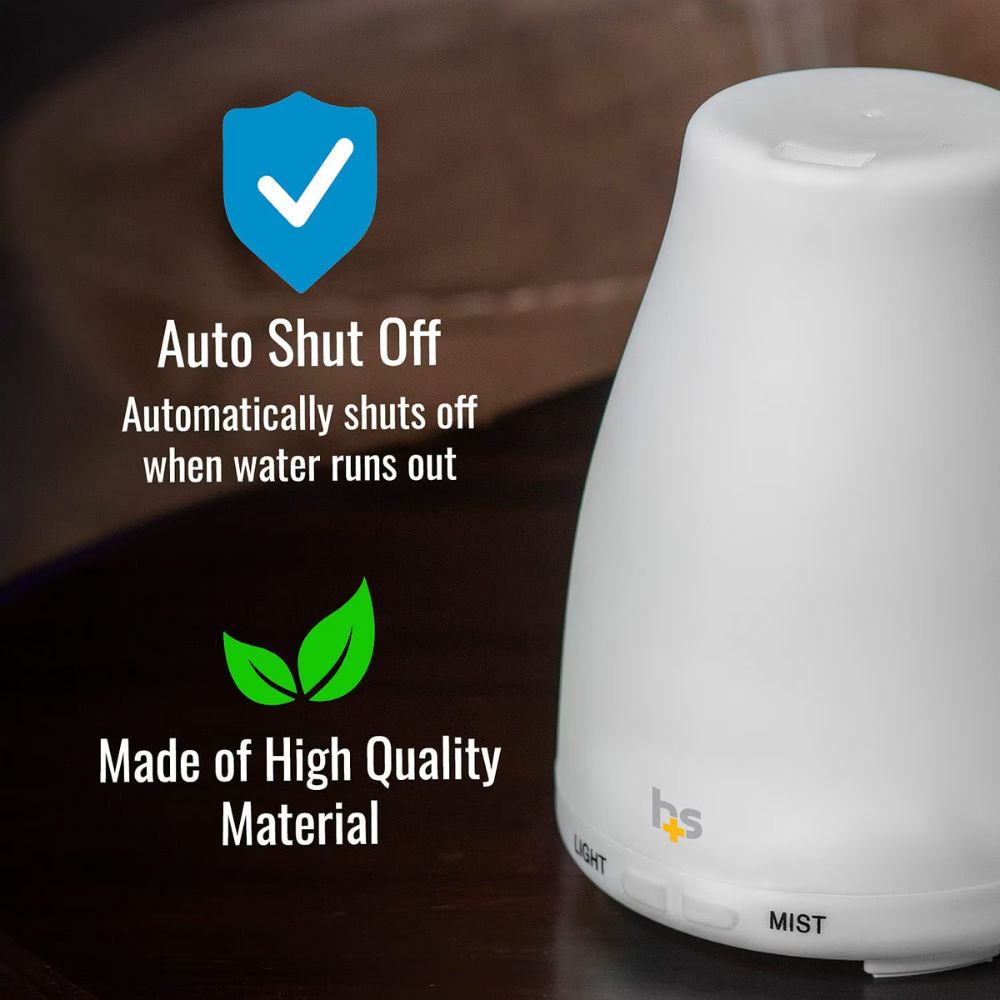 HealthSmart 150ml Essential Oil Diffuser, White
